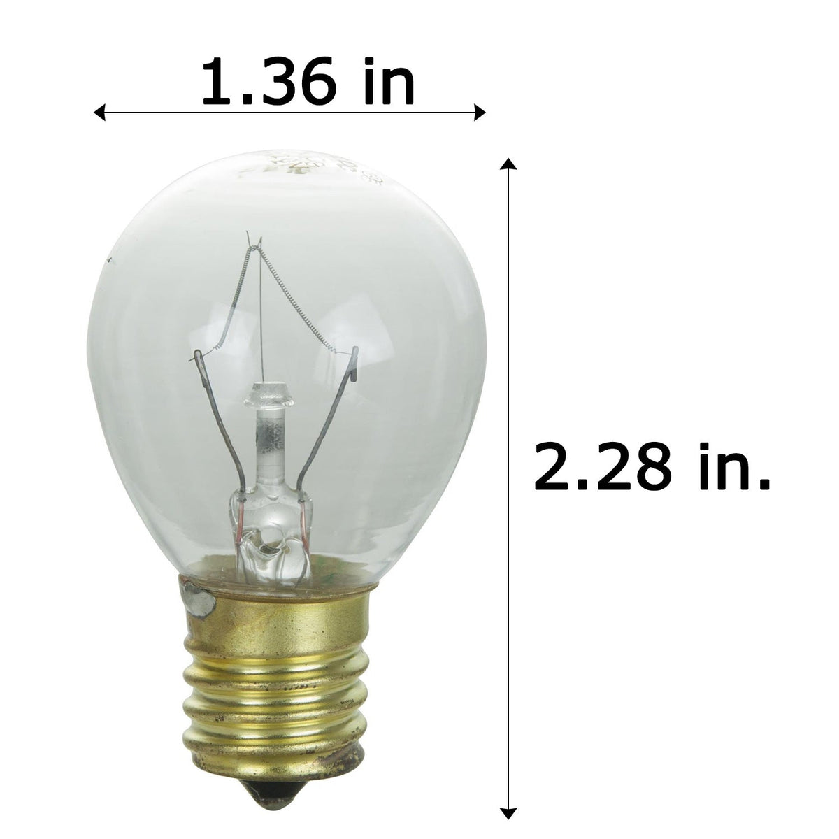 SUNLITE 40w S11 120v E17 Intermediate Base Clear Bulb