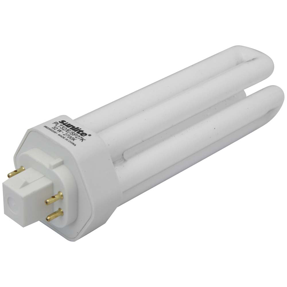 10Pk - Sunlite 42W 3000K PLD 4-Pin Triple U-Shaped Twin Tube GX24Q-4 Base Bulb