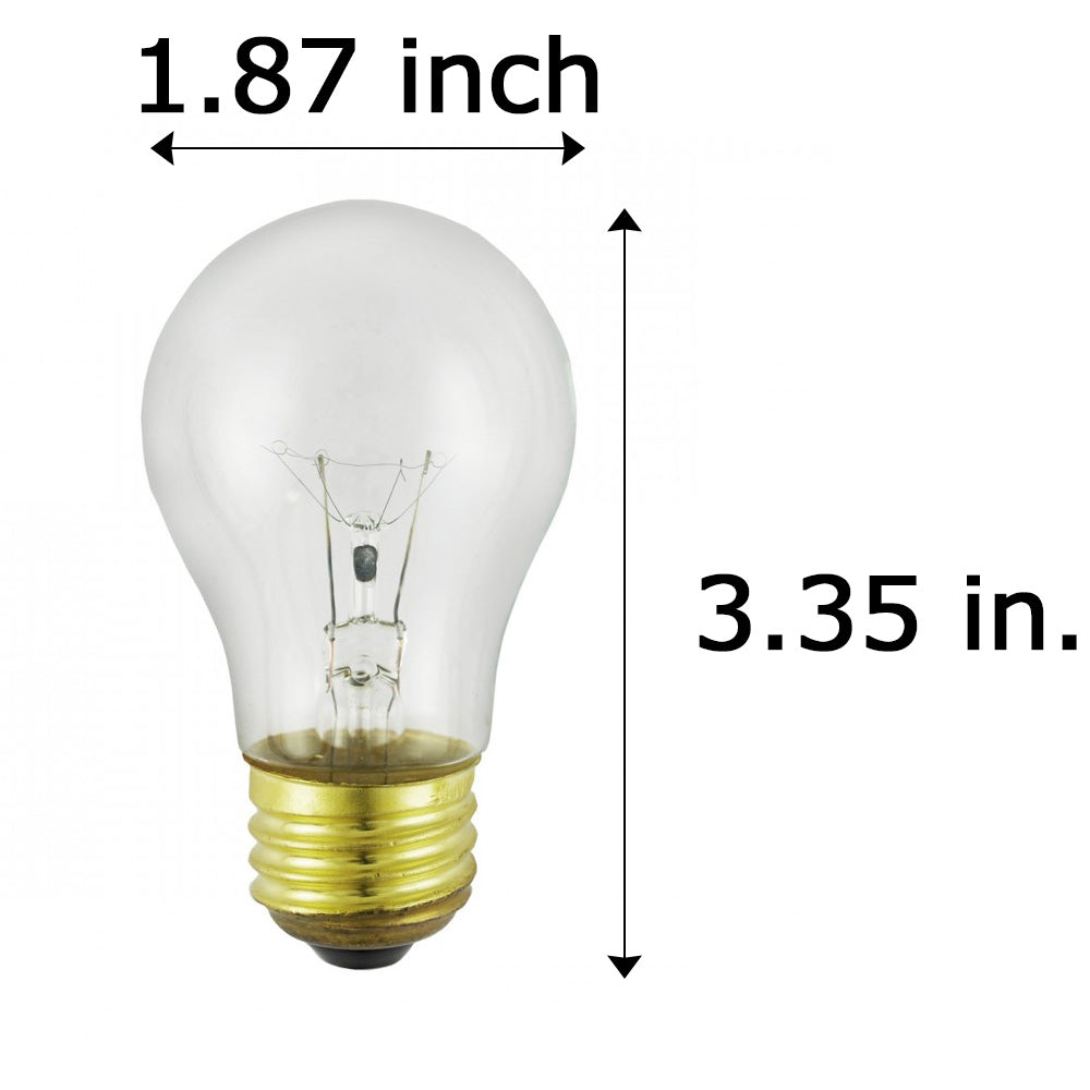 SUNLITE 60w A15 130v Medium Base Clear Appliance Light Bulb - 1 Bulb
