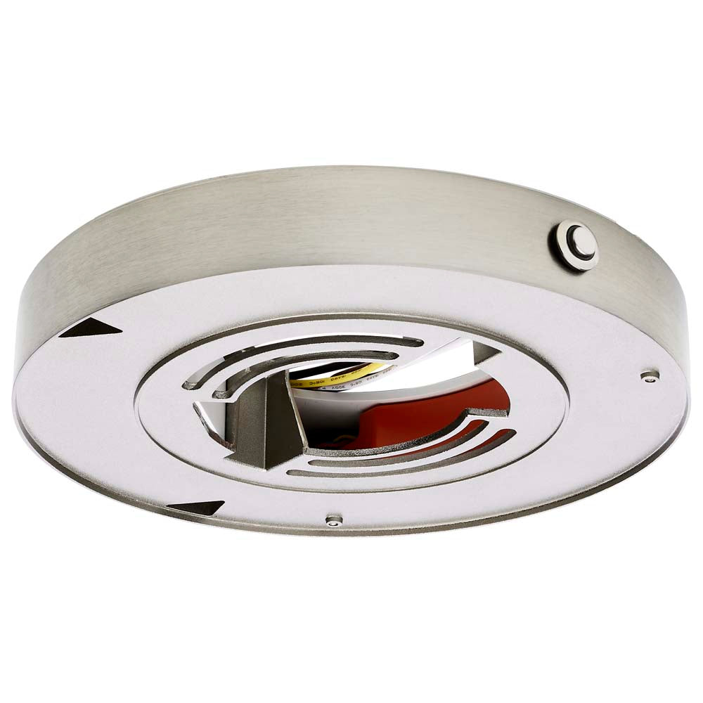 Blink Pro EM Battery Backup 7-in Round Shape Brushed Nickel Finish