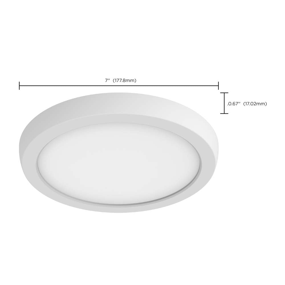 Blink Pro 11w 7-in LED Downlight 4000K Round Shape White Finish 120-277v