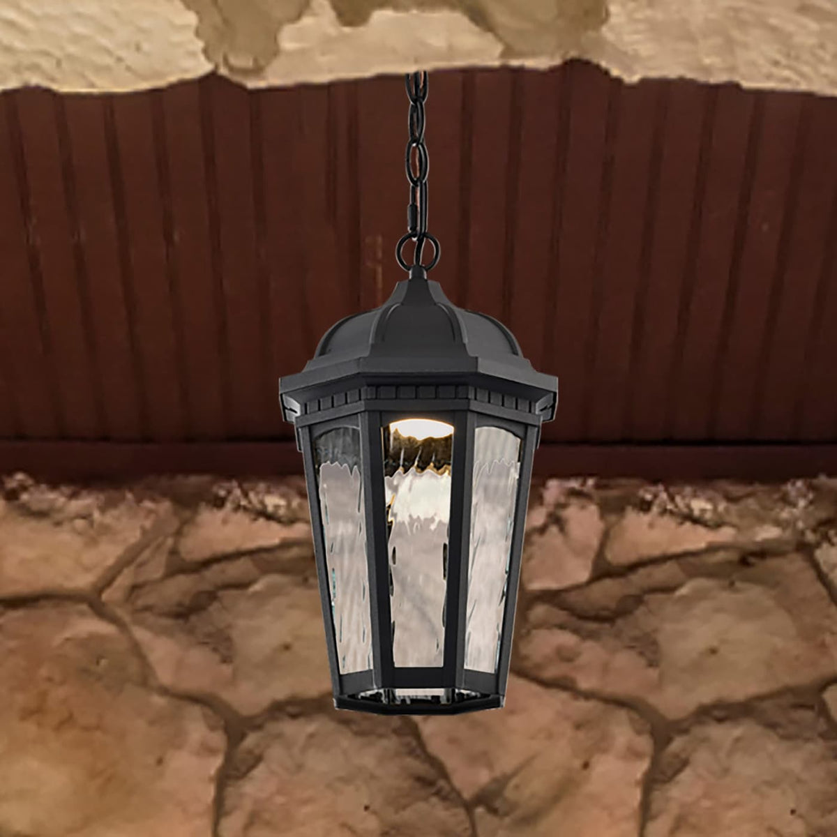 East River Smart Outdoor Hanging Light Starfish RGBTW CCT in Black Finish
