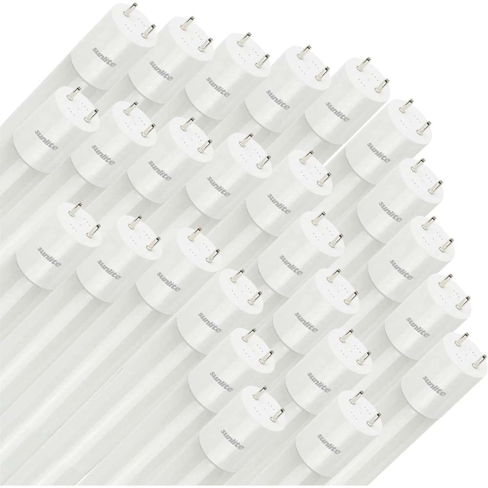 25Pk - Sunlite 10w LED T8 36-in G13 Bi-Pin Base 4000K Plug and Play Light Tube