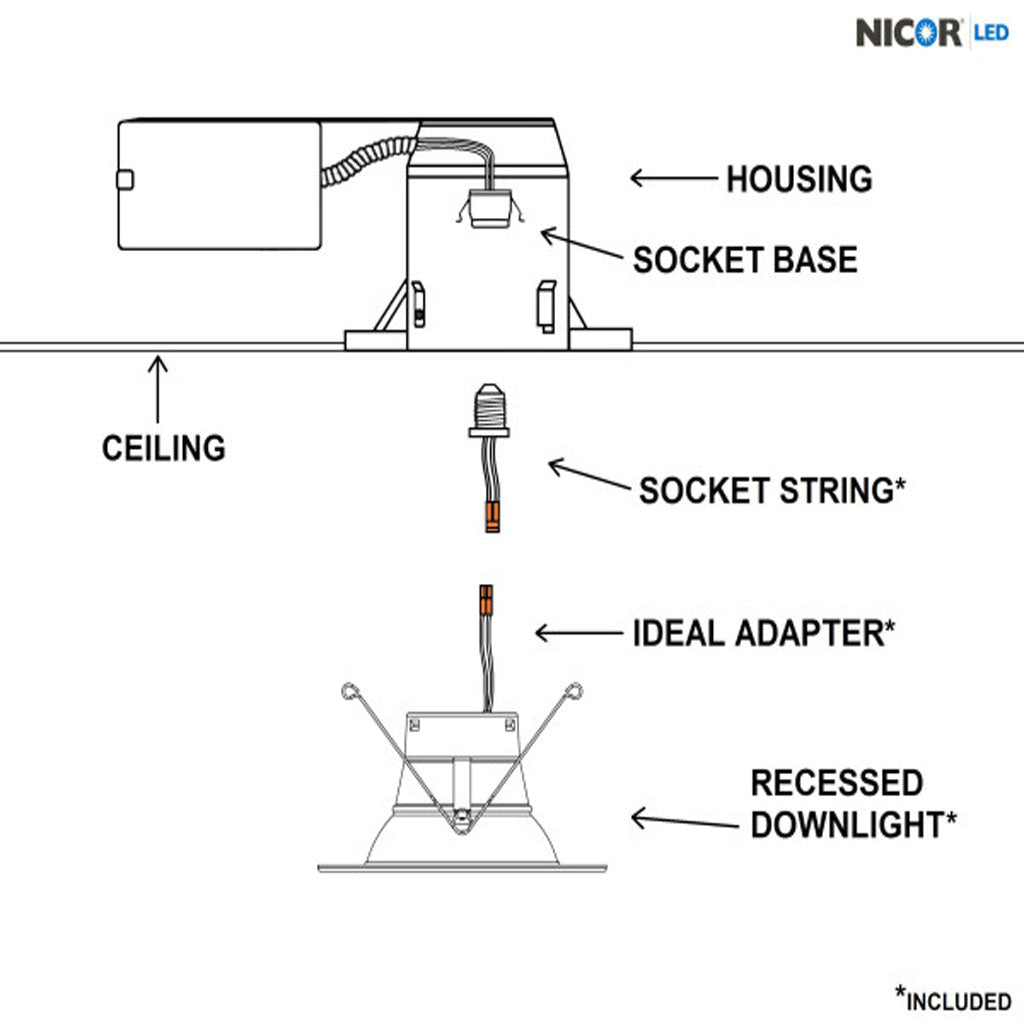 Nicor 5/6-in Oil-Rubbed Bronze 3000K Recessed LED Downlight