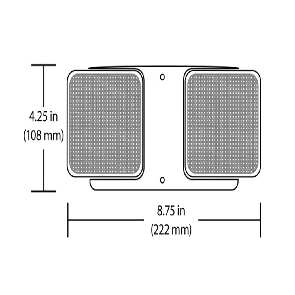 Nicor ERH Series Emergency LED Remote Light Fixture Double Head