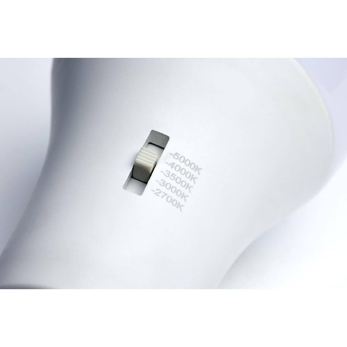 Satco 8.8w A19 LED Medium Base 120v CCT Selectable White Finish Bulb