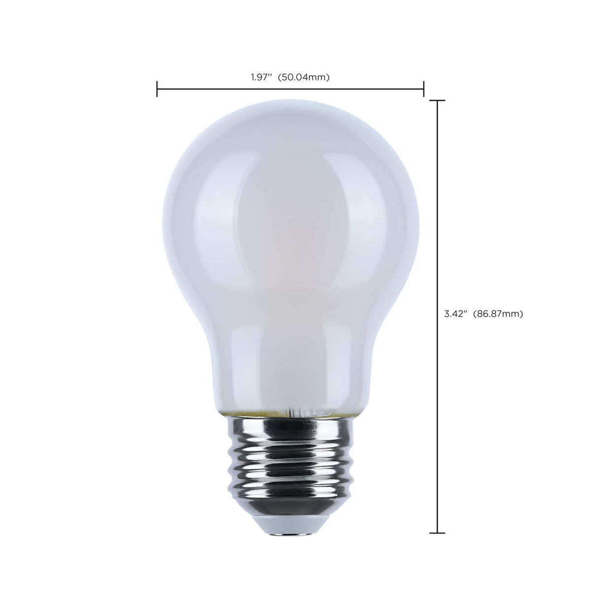 Satco 4.5w LED A15 3000K-2000K Warm Dimming Medium Base Frost Finish Bulb
