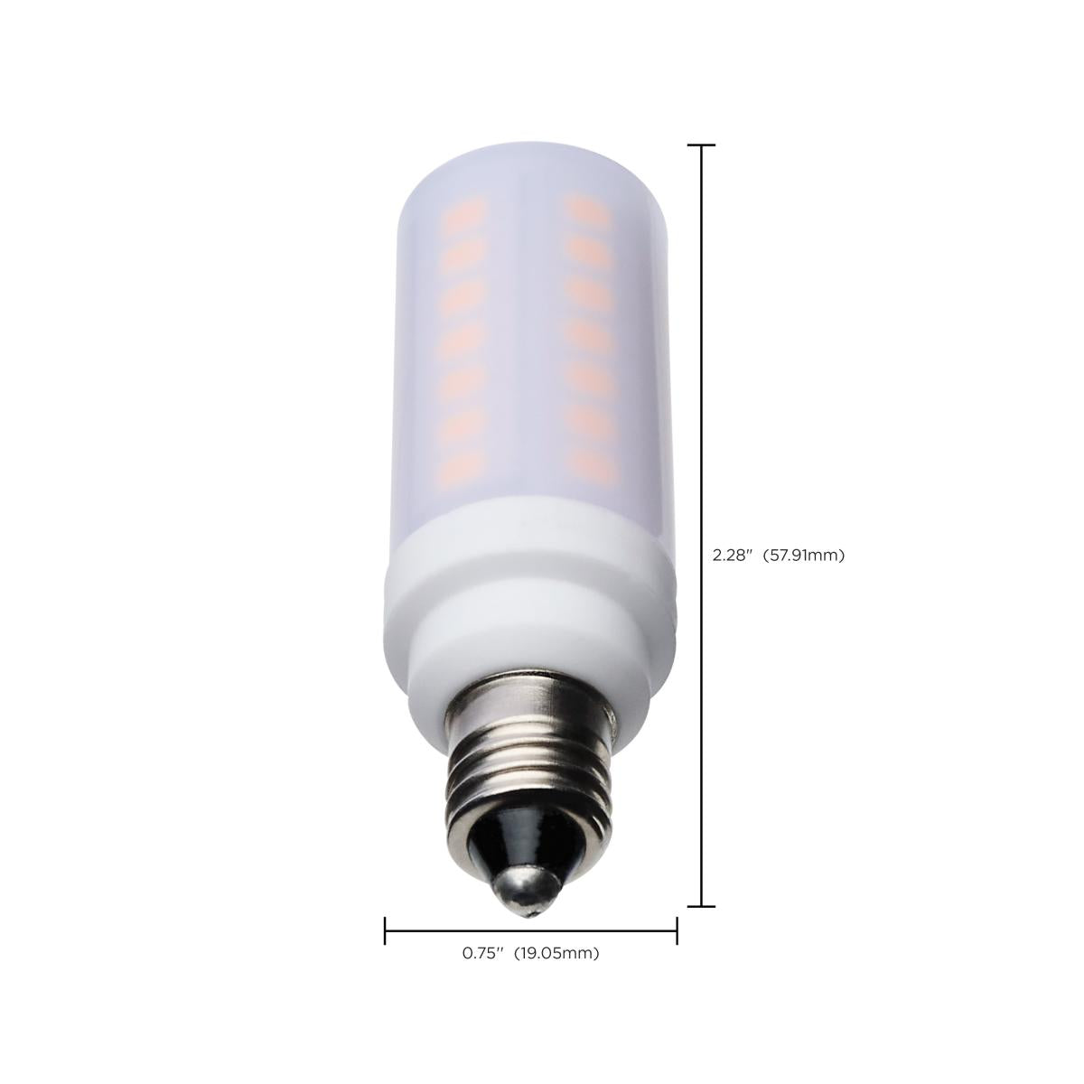 Satco 5w T6 LED 120v E11 Base 3000k Frosted Finish Bulb
