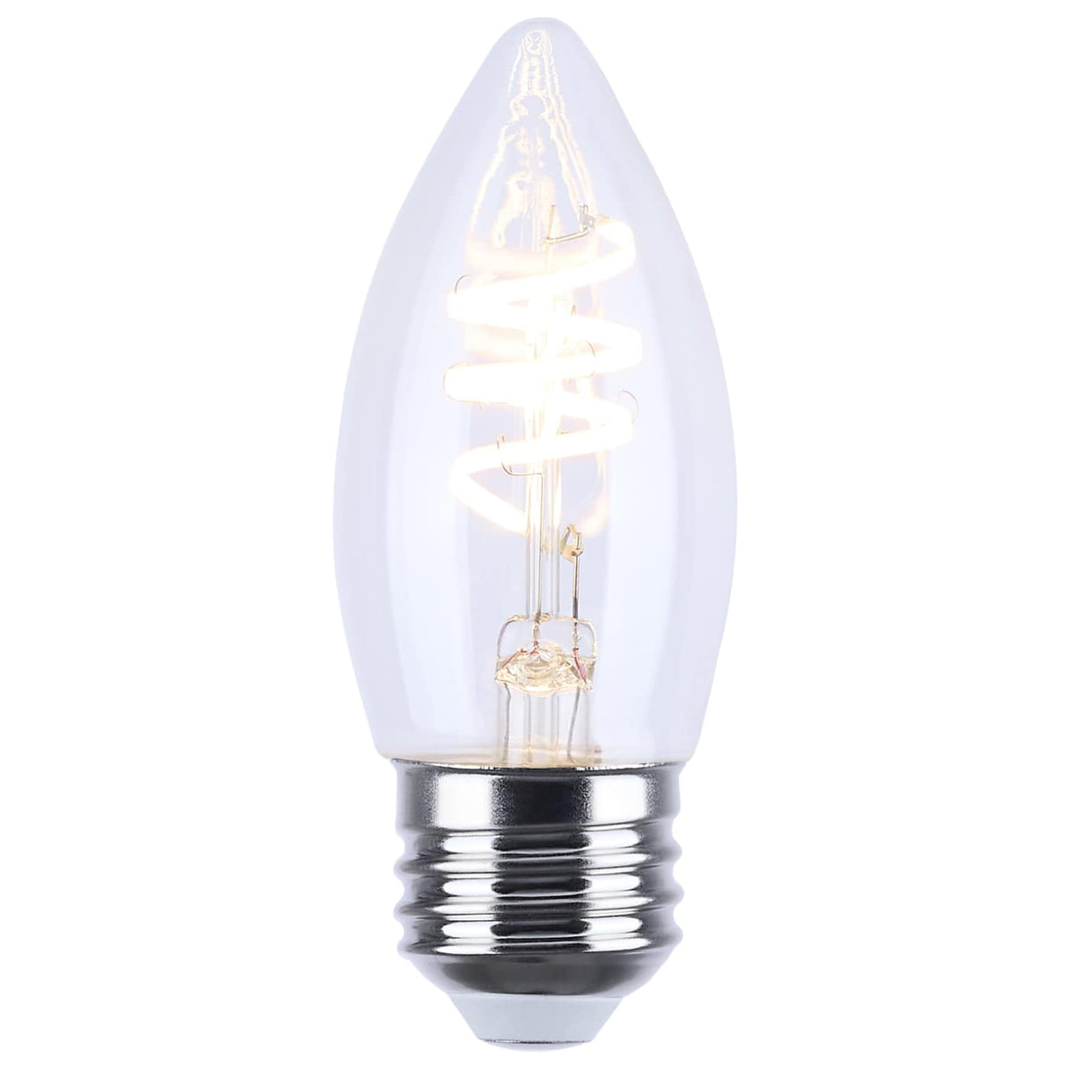 Satco 4w B11 LED Reminiscent Flex Gray Coil Filament E26 2700K 120v Bulb