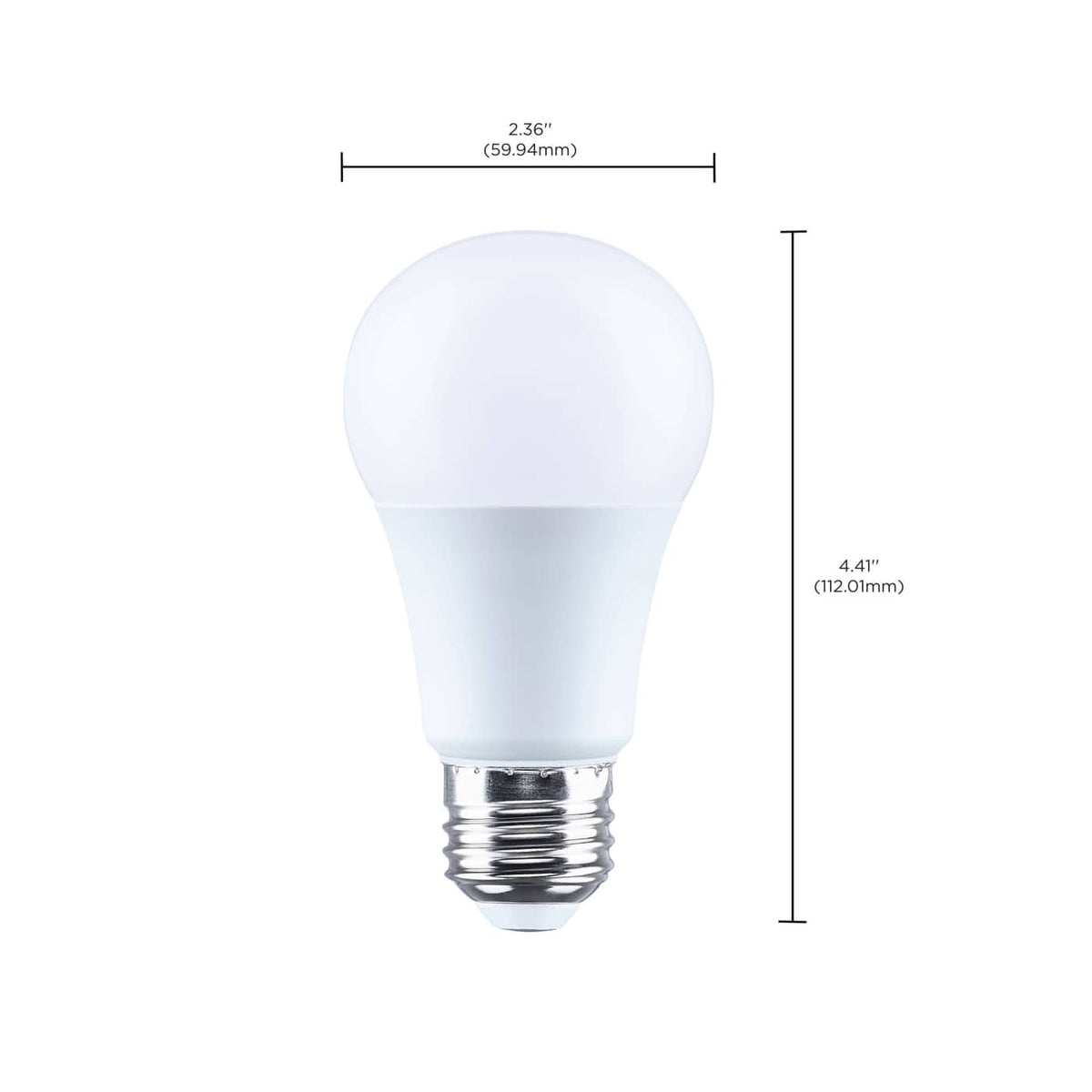 Satco 9.4w A19 LED 4000K CCT Medium Base 120v Bulb
