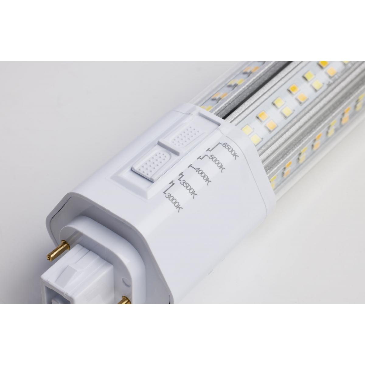 Satco 18w LED PL 2-Pin G24d CCT Tunable 120-277v White Finish Type B Bulb