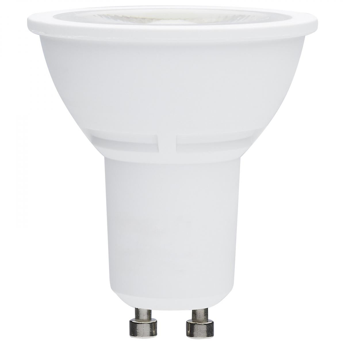 2Pk - Satco 5.5w MR16 LED GU10 Base 120v 40deg 4000K White Finish Bulb