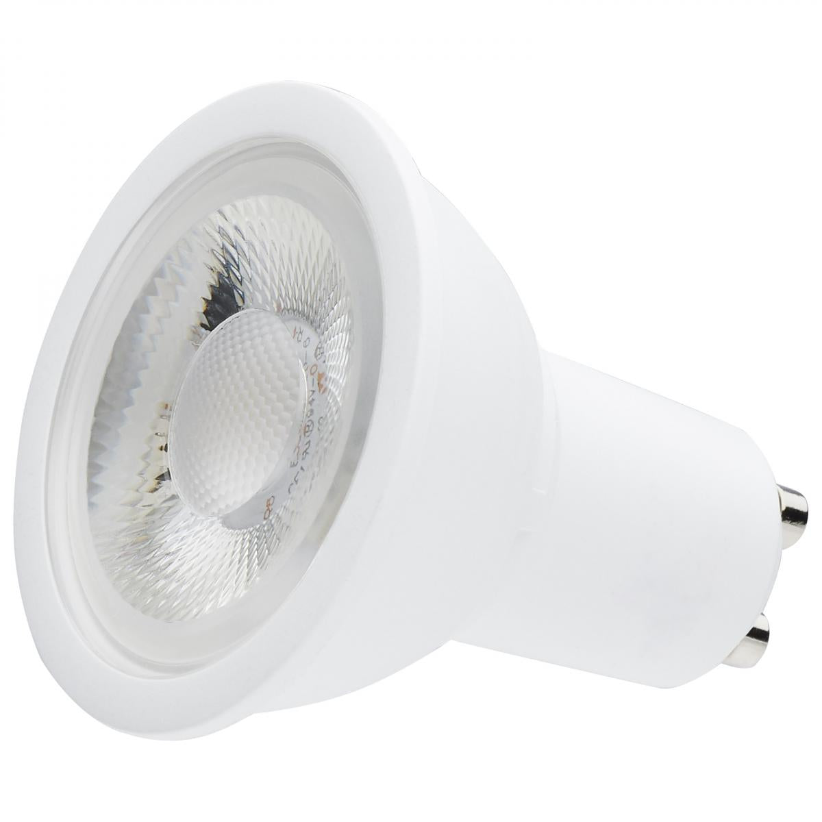 2Pk - Satco 5.5w MR16 LED GU10 Base 120v 40deg 5000K White Finish Bulb