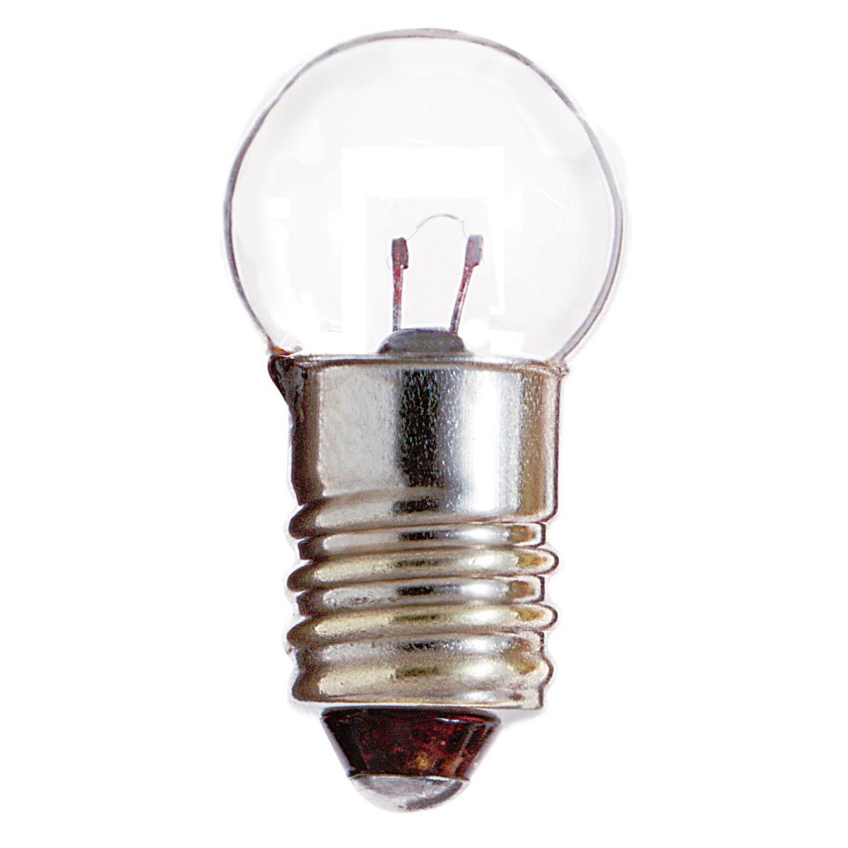 Satco 1.47w miniature G4.5 E10 Miniature Screw base 4.9v Clear Finish Bulb