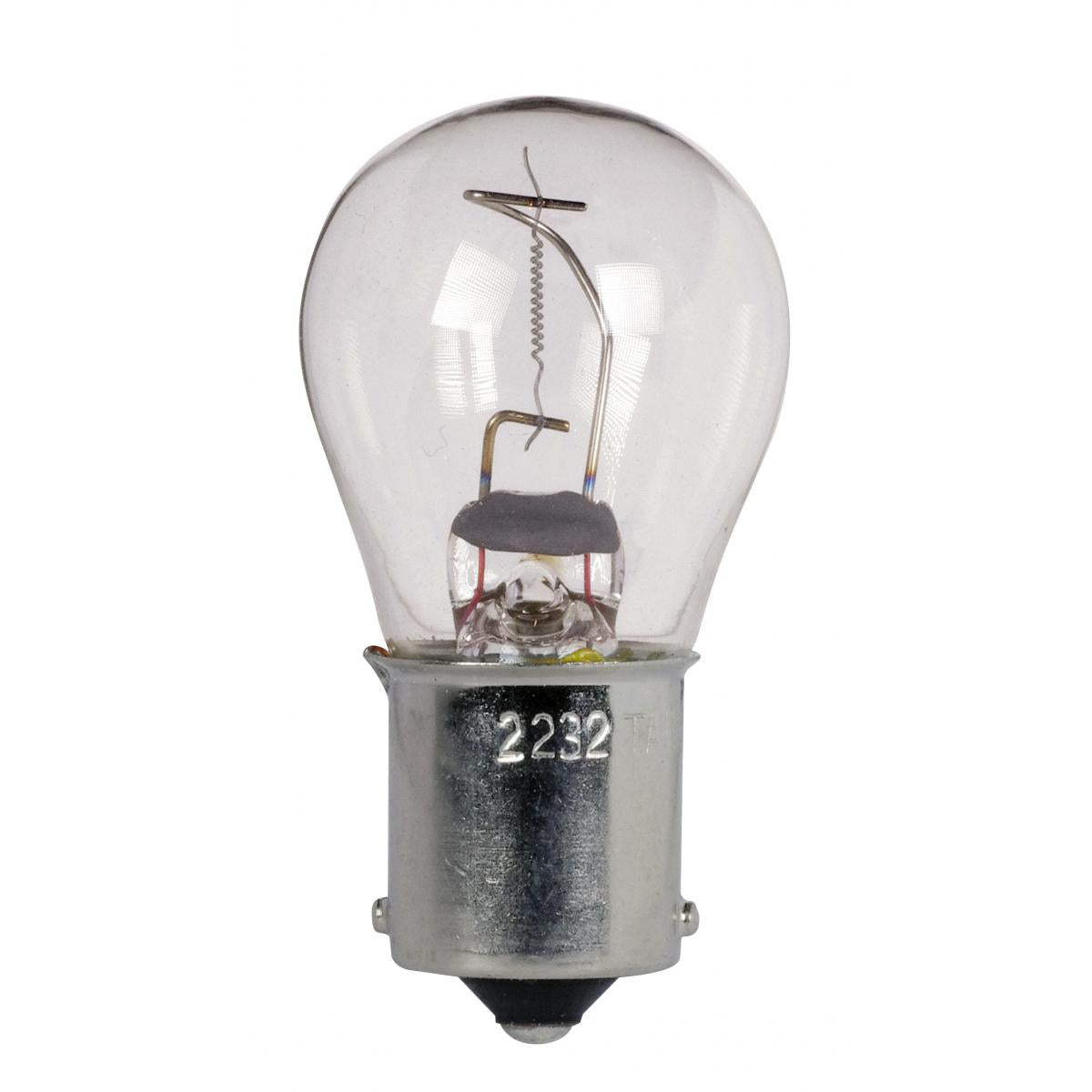 Satco 18w S8 miniature BA15s Bayonet Single Contact Base 28v Clear Bulb