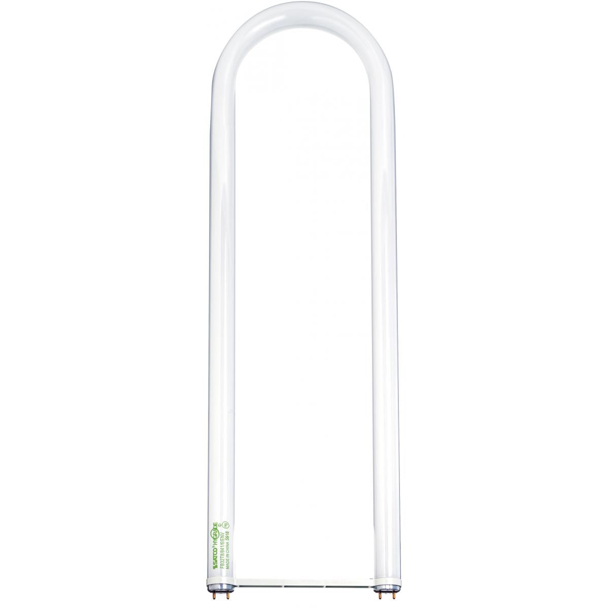 6Pk - Satco 22.59-in 32w 4100K Cool White G13 base T8 U-Bend Fluorescent Bulb