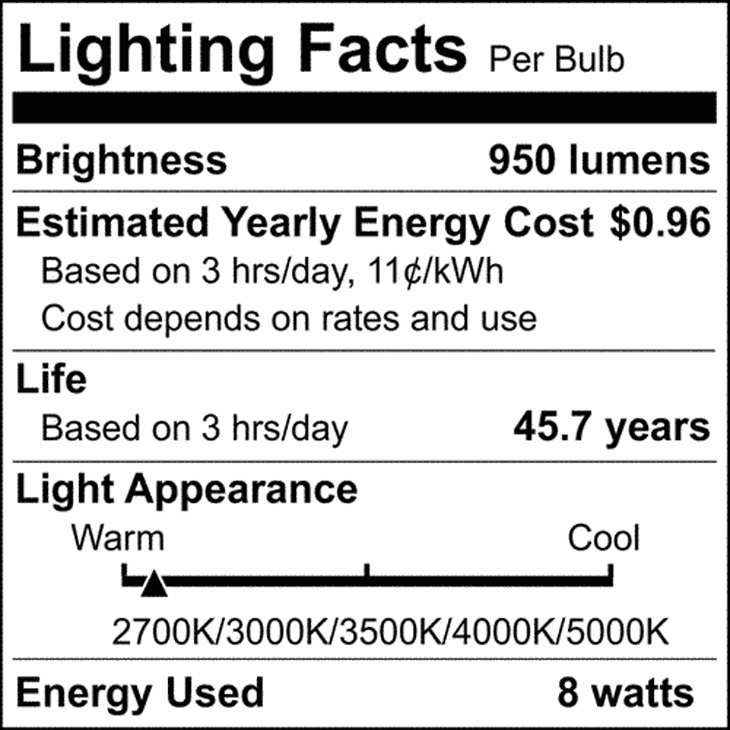 Satco 8w LED PL E26 Medium Base CCT Tunable 120-277v Frosted Bulb -18w equiv