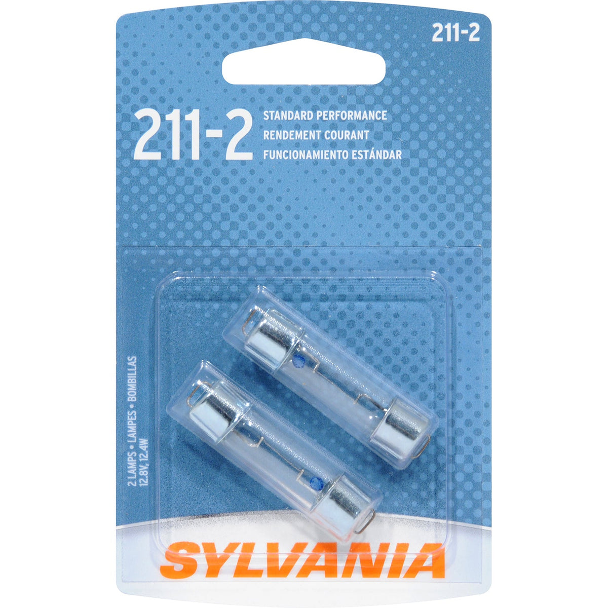 2-PK SYLVANIA 211-2 Standard Automotive Light Bulb