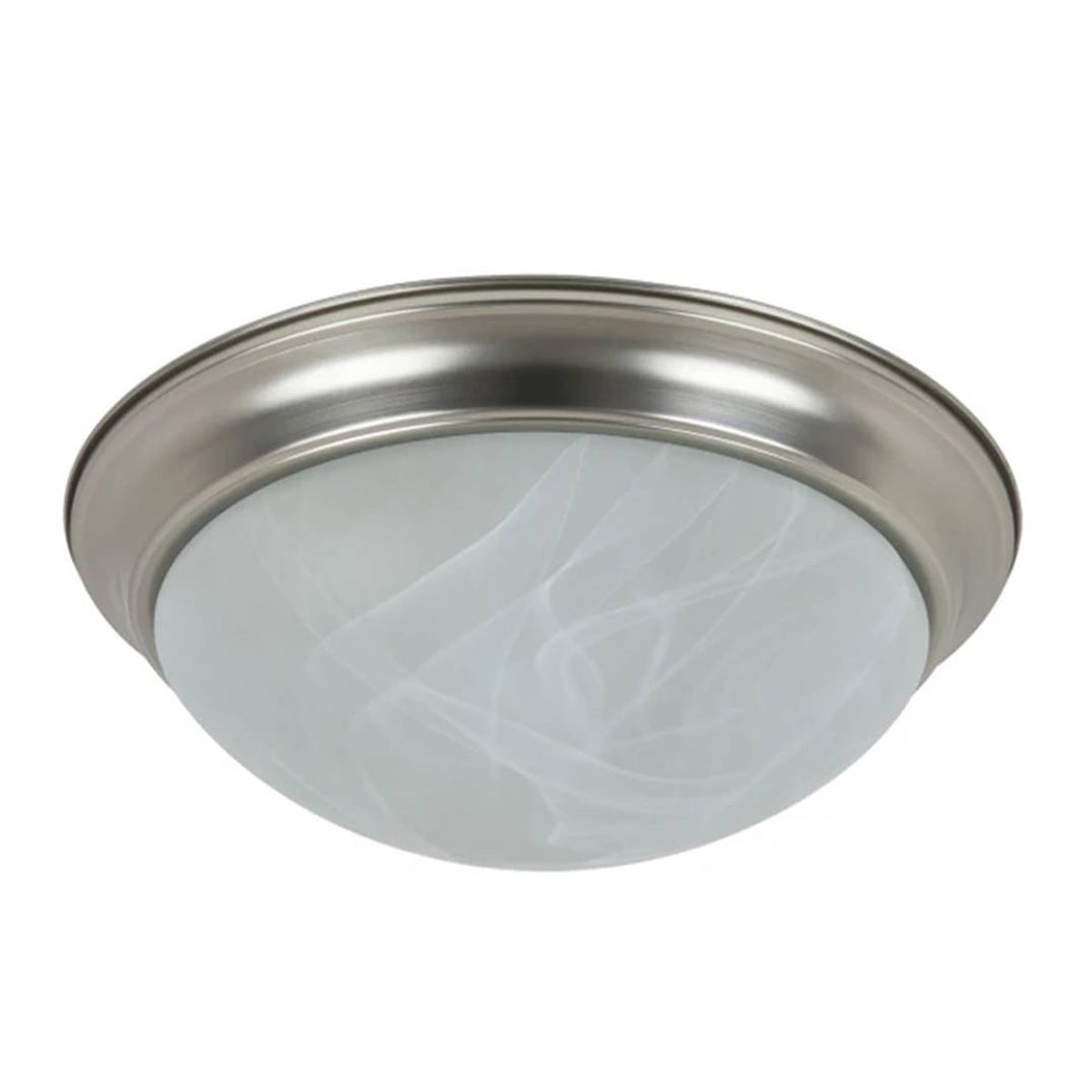 Sunlite 16-in GU24 Dome Ceiling Flush Mount Brushed Nickel - NO BULB INCLUDED