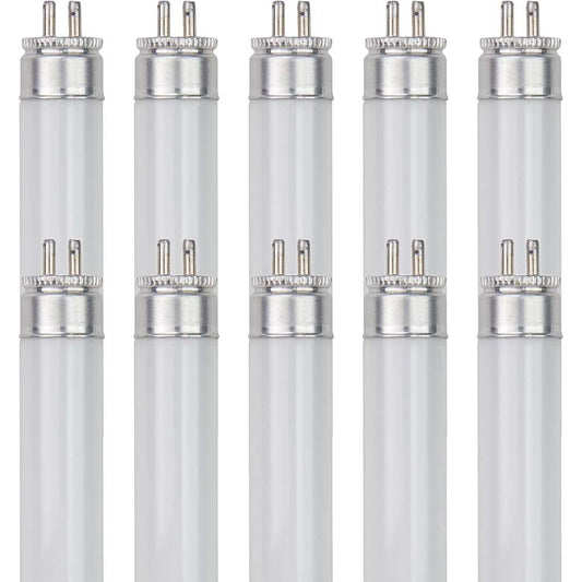 10PK - Sunlite 8w 12-in T5 Linear Fluorescent G5 Mini Bi Pin Base 6500K Bulb
