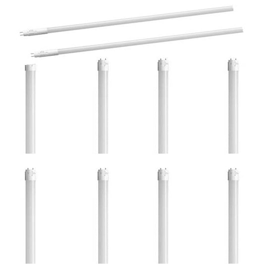 10Pk - 10w 48-in T8 LED Tube CCT Selectable G13 base Type A Ballast - 50w equiv