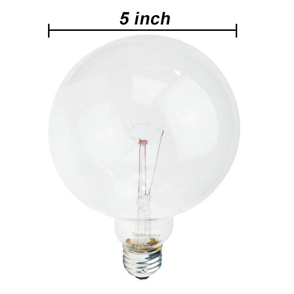 Philips 60w 120v G40 DuraMax Clear E26 Decorative Incandescent Light Bulb