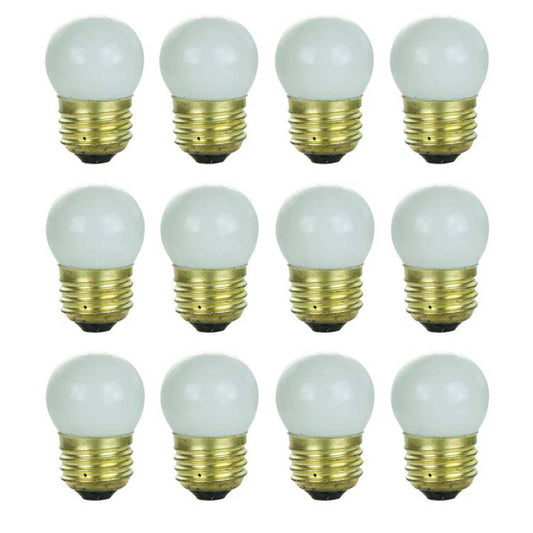 12Pk - Sunlite 7.5w 120v Incandescent S11 E26 Base 2600K Dimmable Bulb