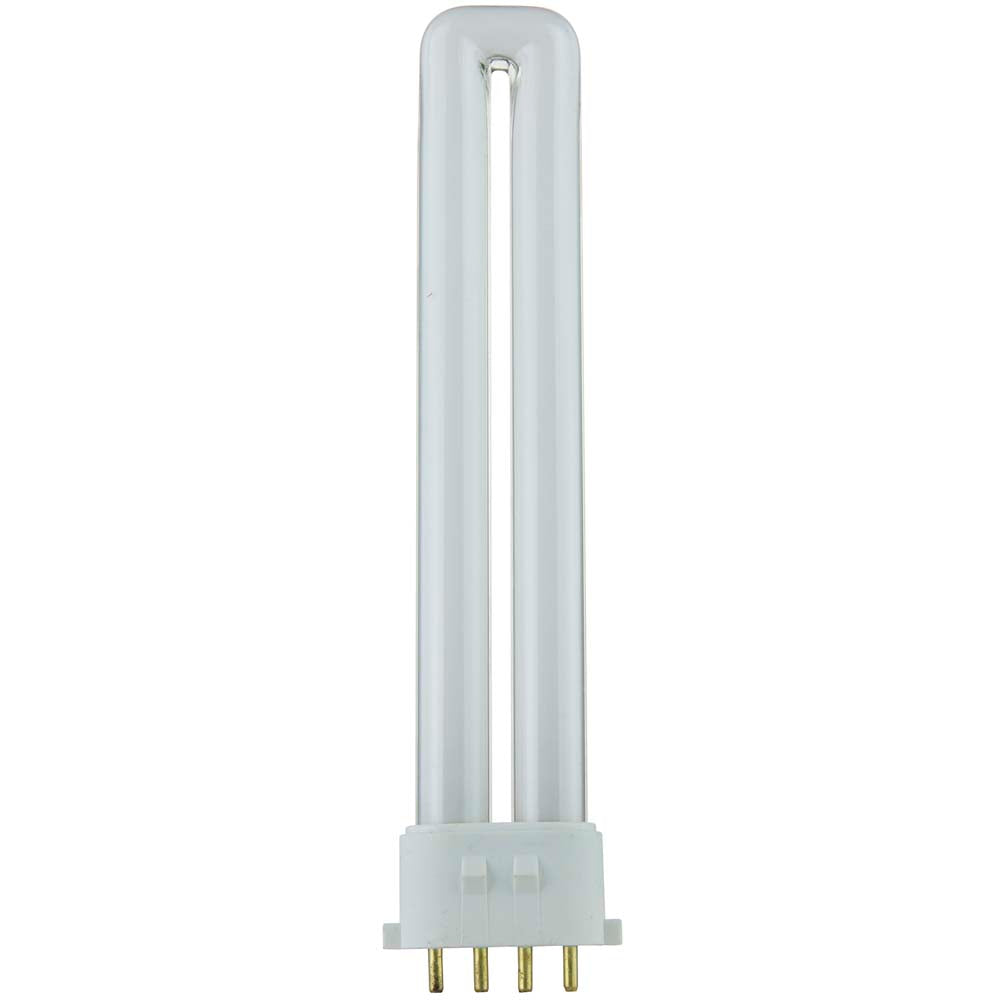 10Pk - Sunlite 13W 4-Pin 3500K U Shaped PL CFL Twin Tube Plugin 2GX7 Base Bulb
