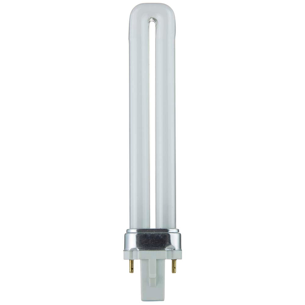 10Pk - Sunlite 9W 3000K 2-Pin U Shaped PL CFL Twin Tube Plugin G23 Base Bulb
