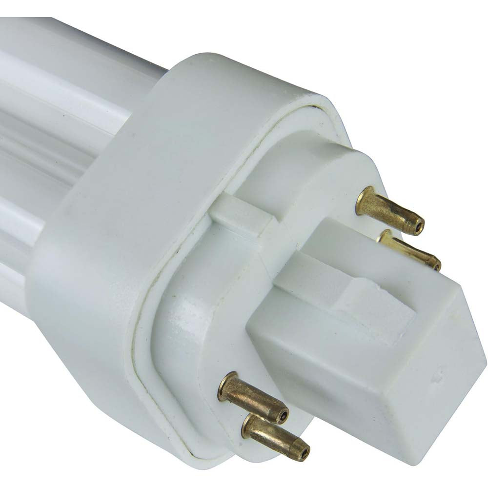 10Pk - Sunlite 18w 2700K PLD 4-Pin Double U-Shaped Twin Tube G24Q-2 Base Bulb