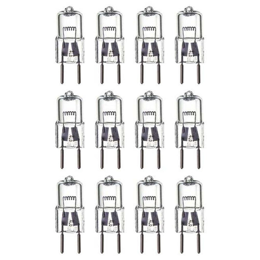 12Pk - Sunlite 50w 24v T3.5 Bi-Pin GY6.35 Base 3200K Clear Incandescent Bulb