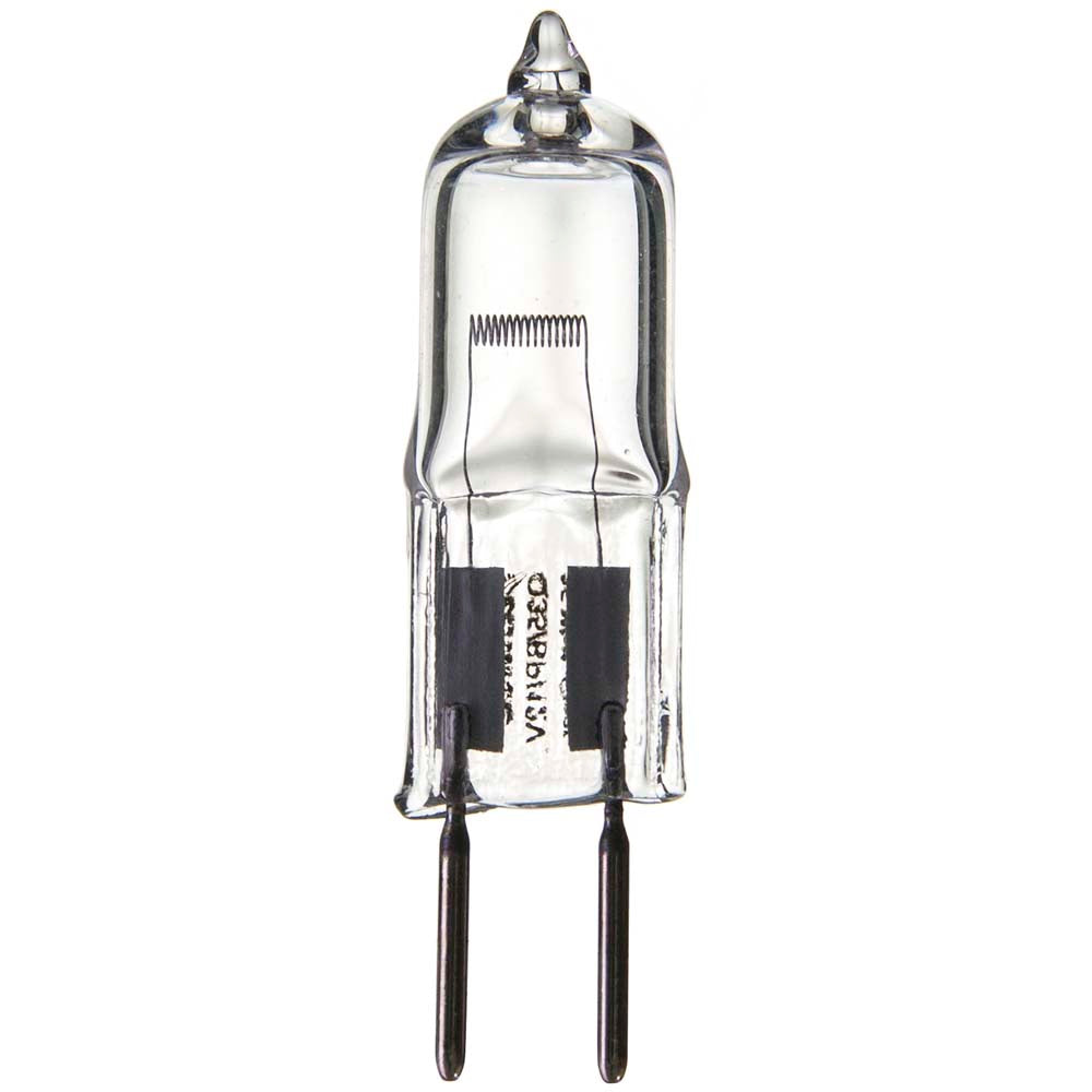 12Pk - Sunlite 35w 12v T3.5 Single Ended GY6.35 Bi-Pin Base Clear 3200K Bulb