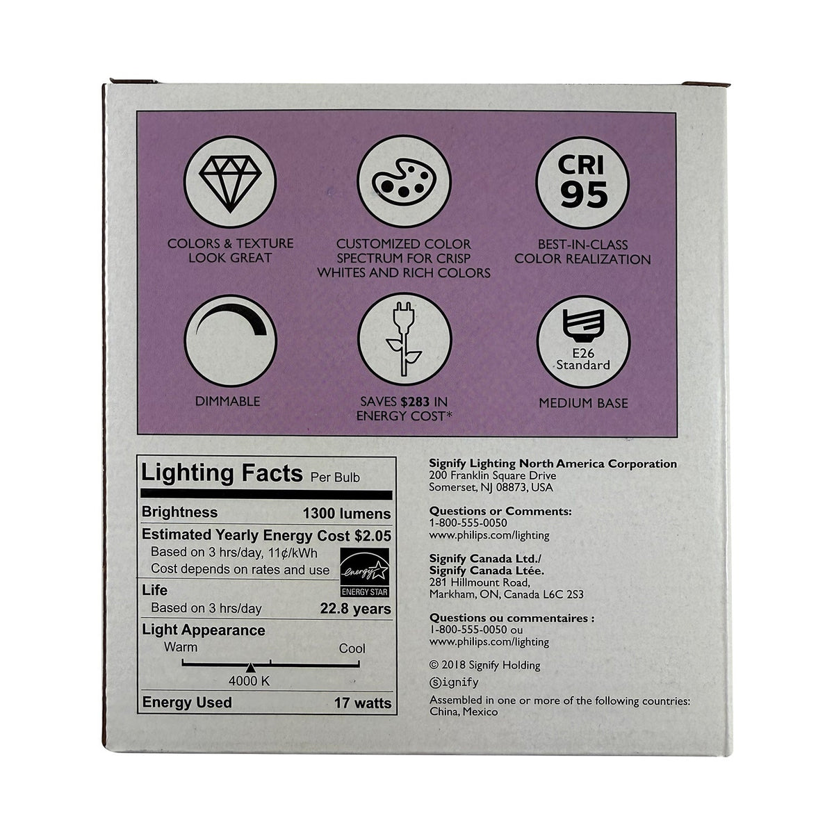 Philips 17w PAR38 LED 1300Lm 4000K Cool White 25deg Dimmable Bulb - 120w Equiv.