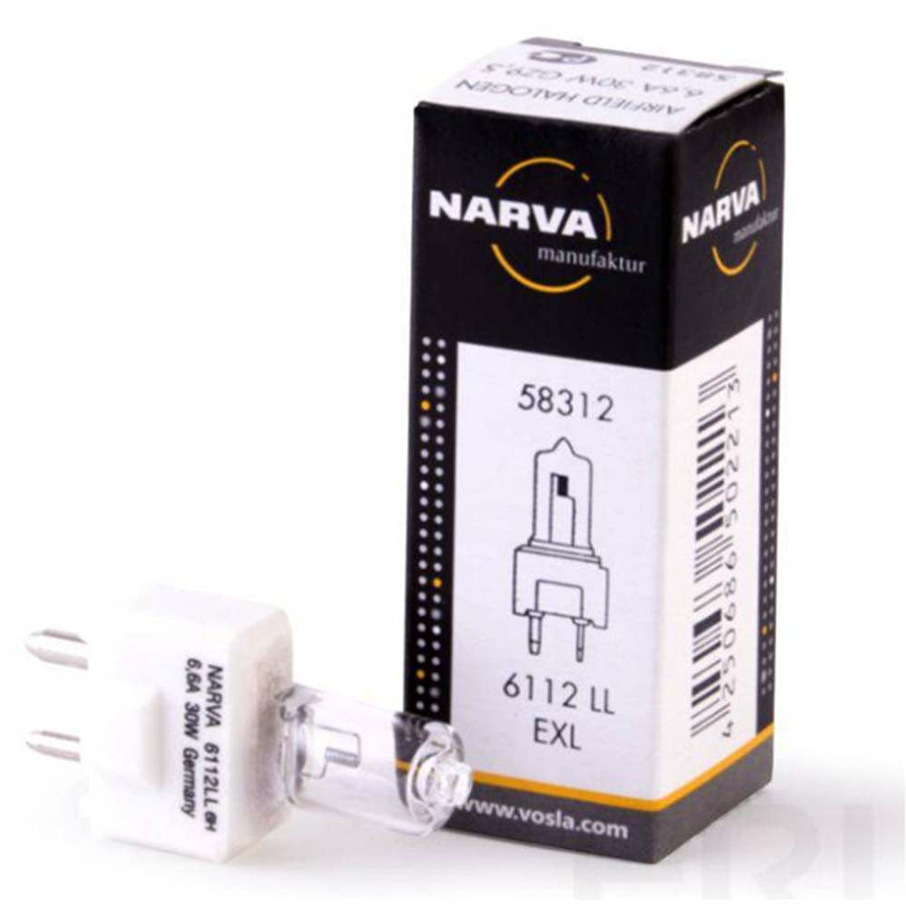 Narva 58312 EXL 6112 LL 6.6A 30W GZ9.5 Base Airfield Bulb