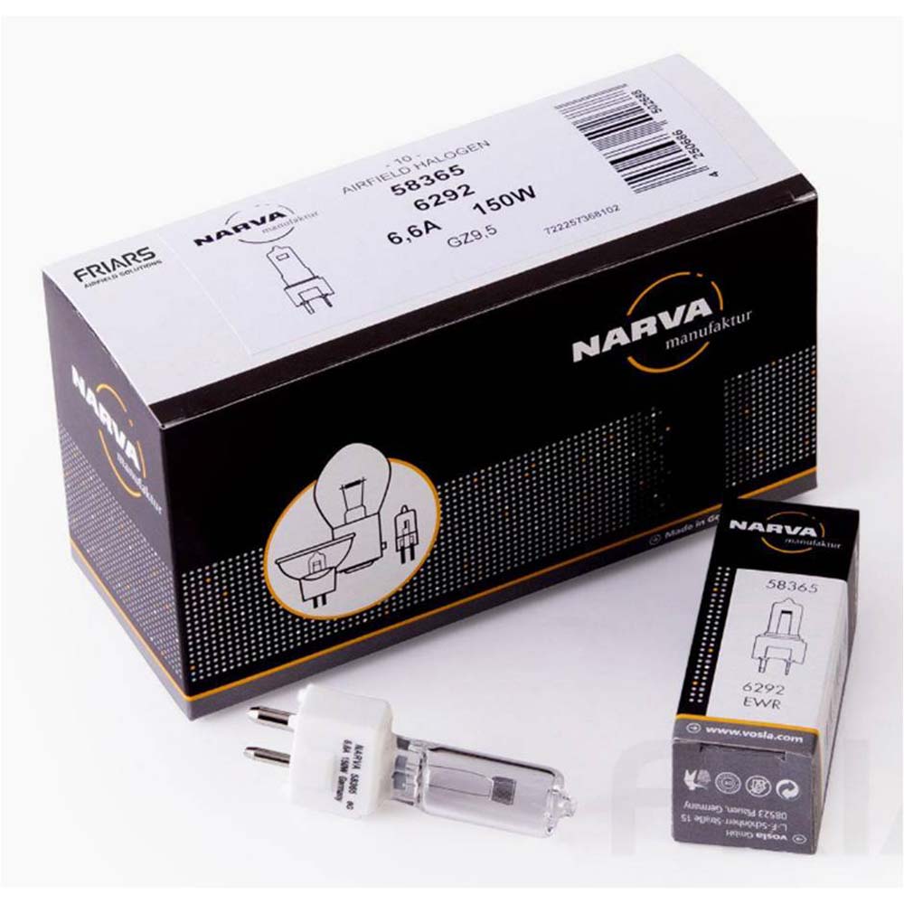 Narva 58365 EWR 6292 6.6A 150W GZ9.5 Base Airfield Bulb