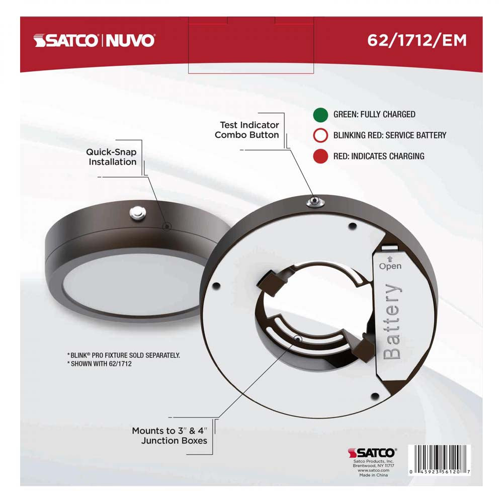 Blink Pro EM Battery Backup 7-in Round Shape Bronze Finish