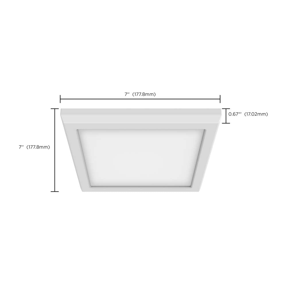 Blink Pro 11w 7-in LED Downlight Square Shape 4000K White Finish 120-277v