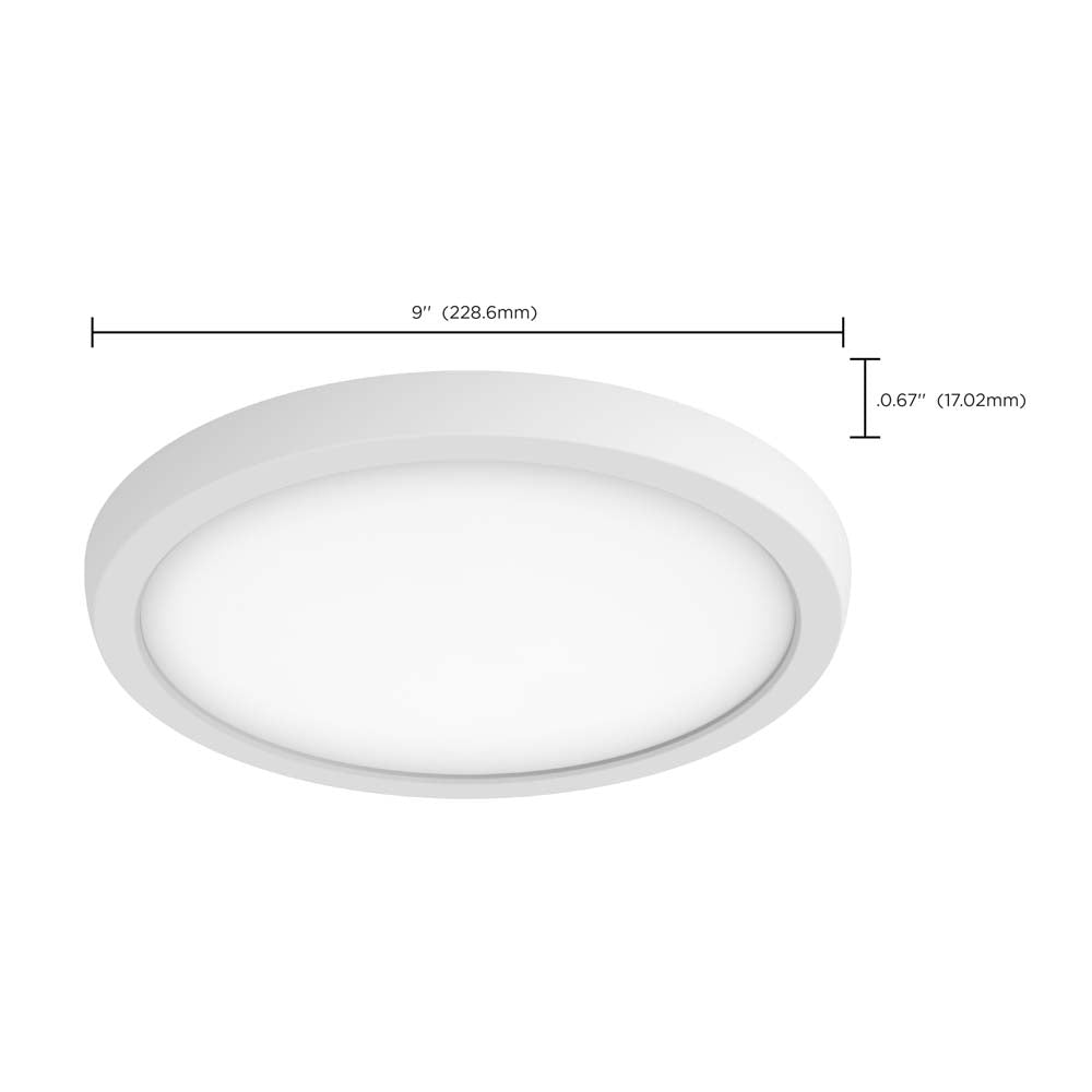 Blink Pro 13w 9-in LED Downlight 4000K Round Shape White Finish 120-277v