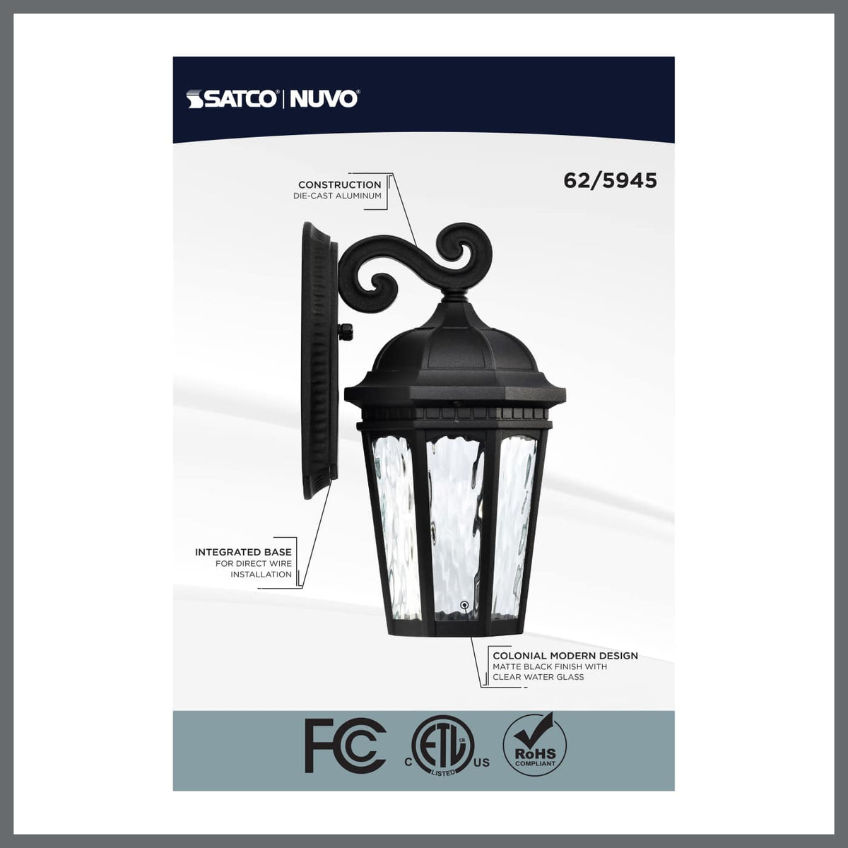 East River 10w Smart Outdoor Wall Light Starfish RGBTW CCT in Black Finish
