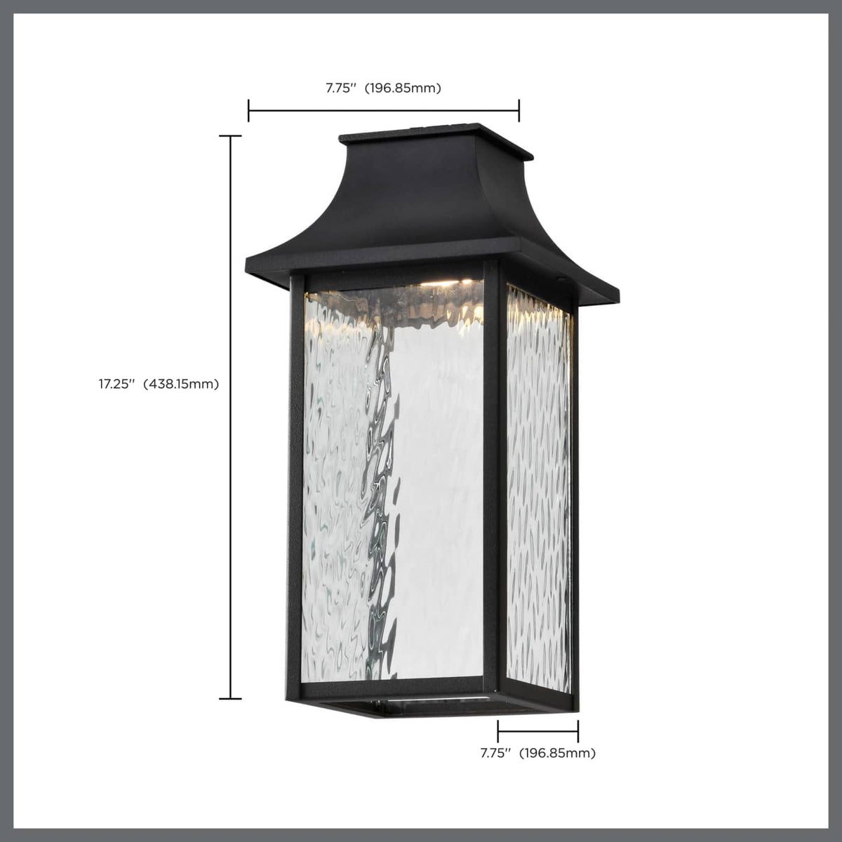 Austen 10w Smart Outdoor Hanging Light Starfish RGBTW CCT in Black Finish