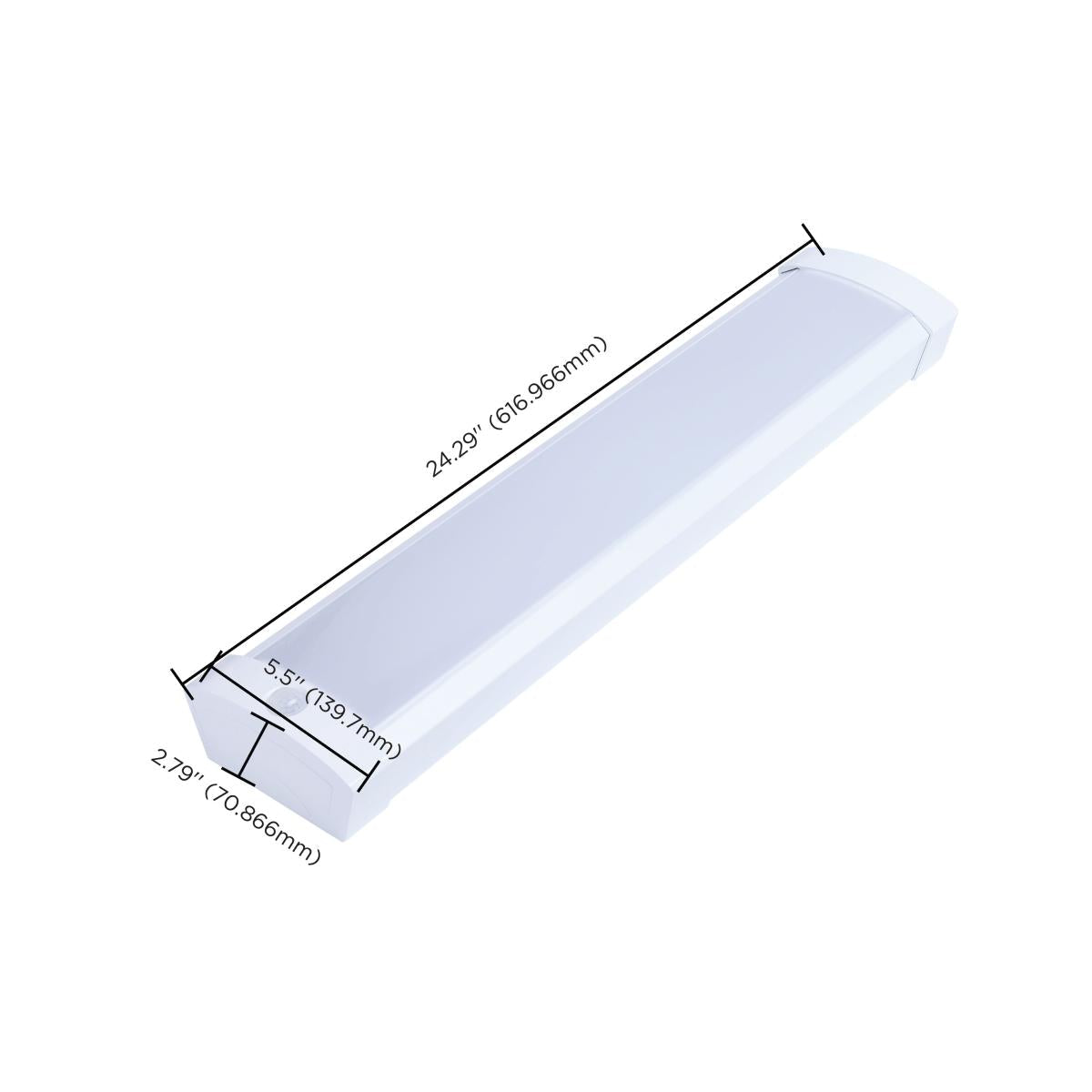 Nuvo 20w LED 2FT Wrap with PIR Motion Sensor CCT Selectable White Finish