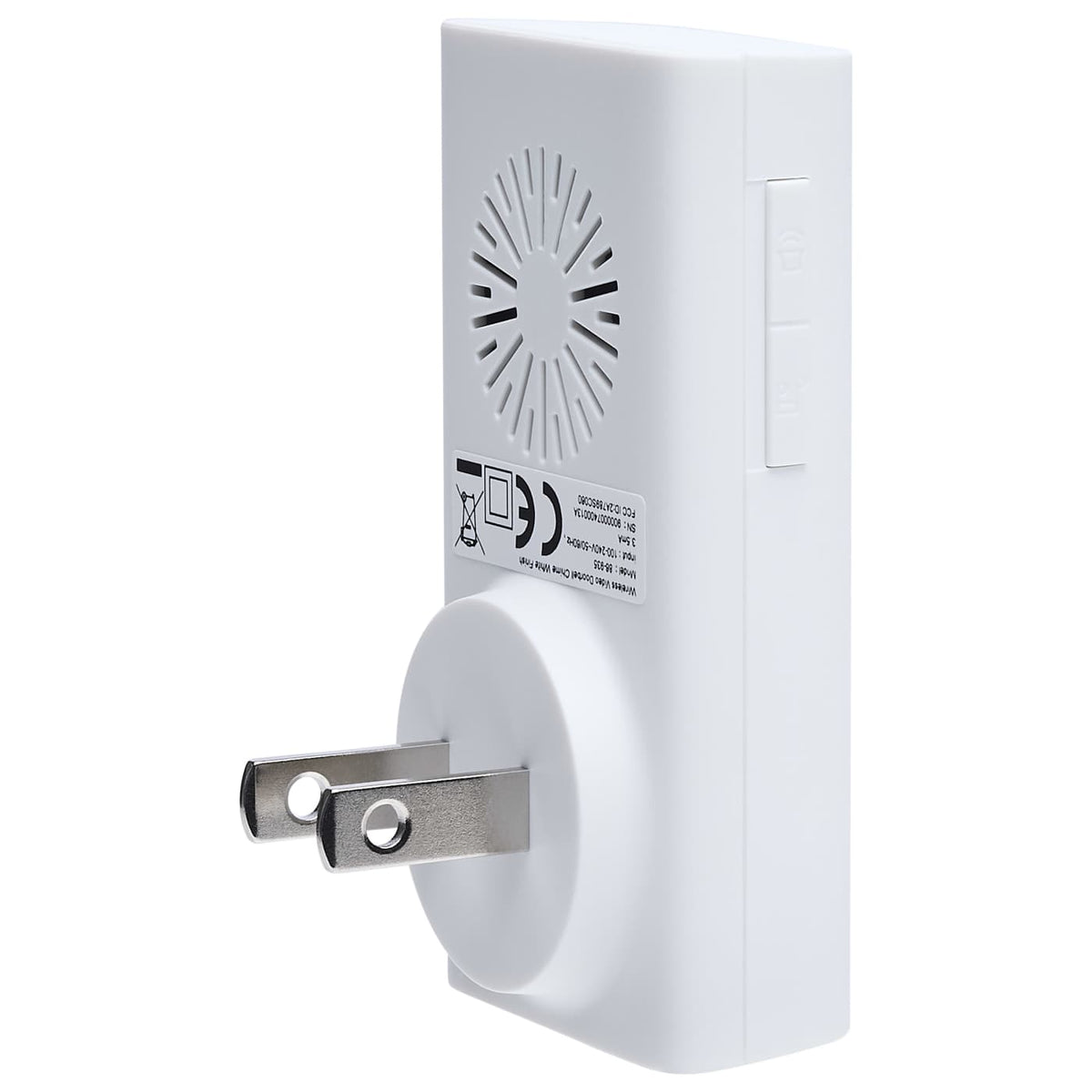 Doorbell With Camera in White Finish
