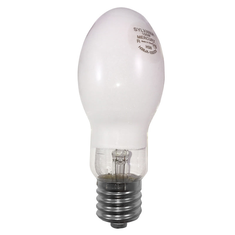 Sylvania 100w H38 ED23.5 Coated Mercury Vapor Lamp - H38JA-100/DX