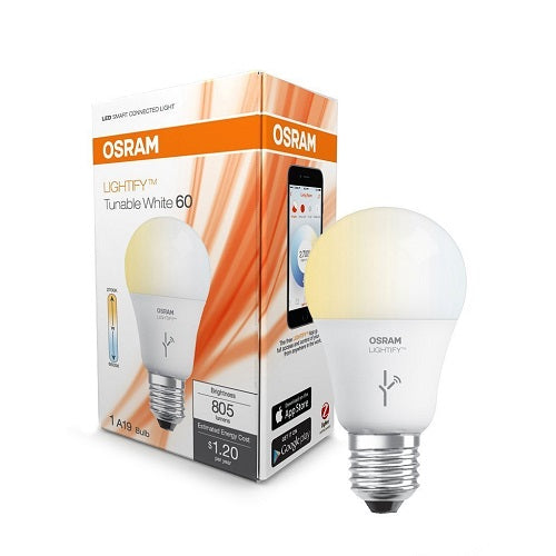 Sylvania Smart LED A19 Tunable White 60 9.5W 120V E26 Lightify Light Bulb
