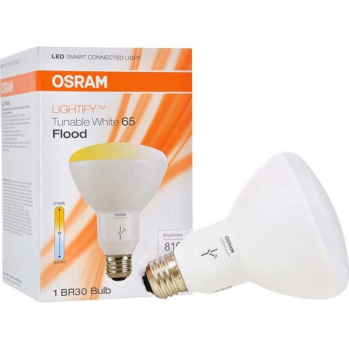 Sylvania Smart LED BR30 Tunable White 9.5W 120V E26 Reflector Lightify Lamp Bulb