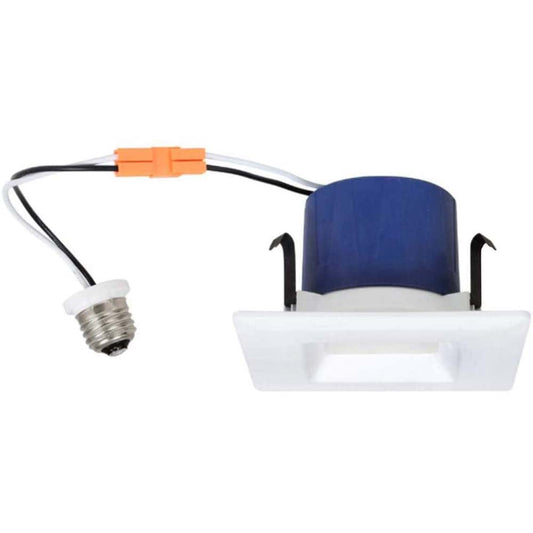Sylvania 4in 9w 3000K Square LED Downlight Recessed - Dimmable - 50w equiv