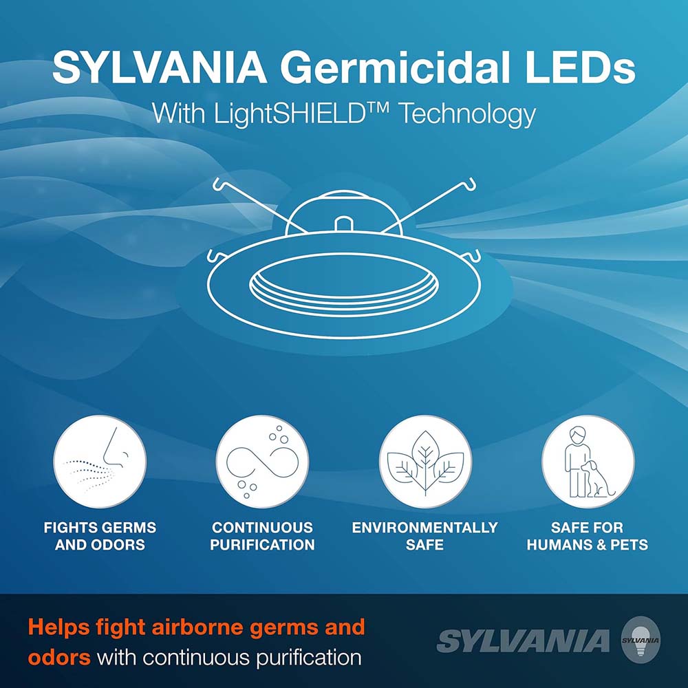 Sylvania 5-6" LED Recessed Downlight 9W 700Lm CCT Select Dimmable w/ LightSHIELD Technology