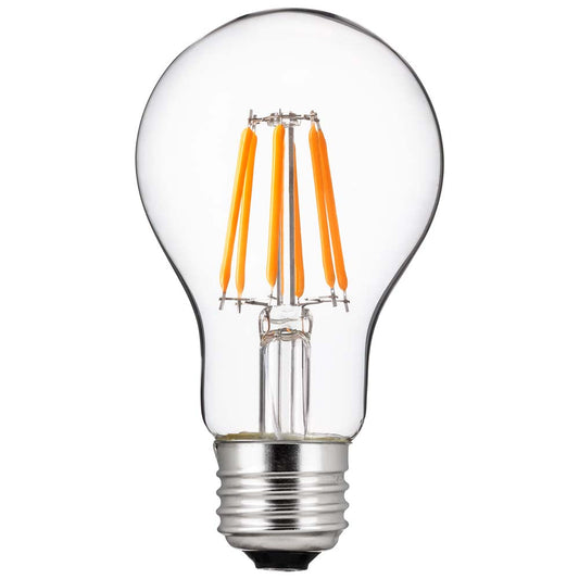 Sunlite 6w A19 LED Edison Clear Glass Filament 2200K Bulb - 40W Equiv