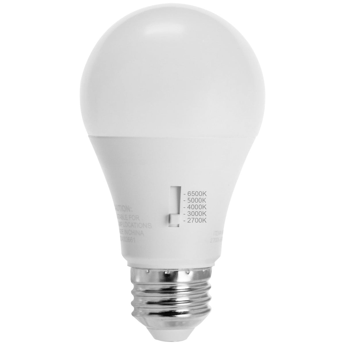 Sunlite 11w A19 LED 5CCT Selectable Dimmable 1100LM E26 Base Bulb - 75W Equiv