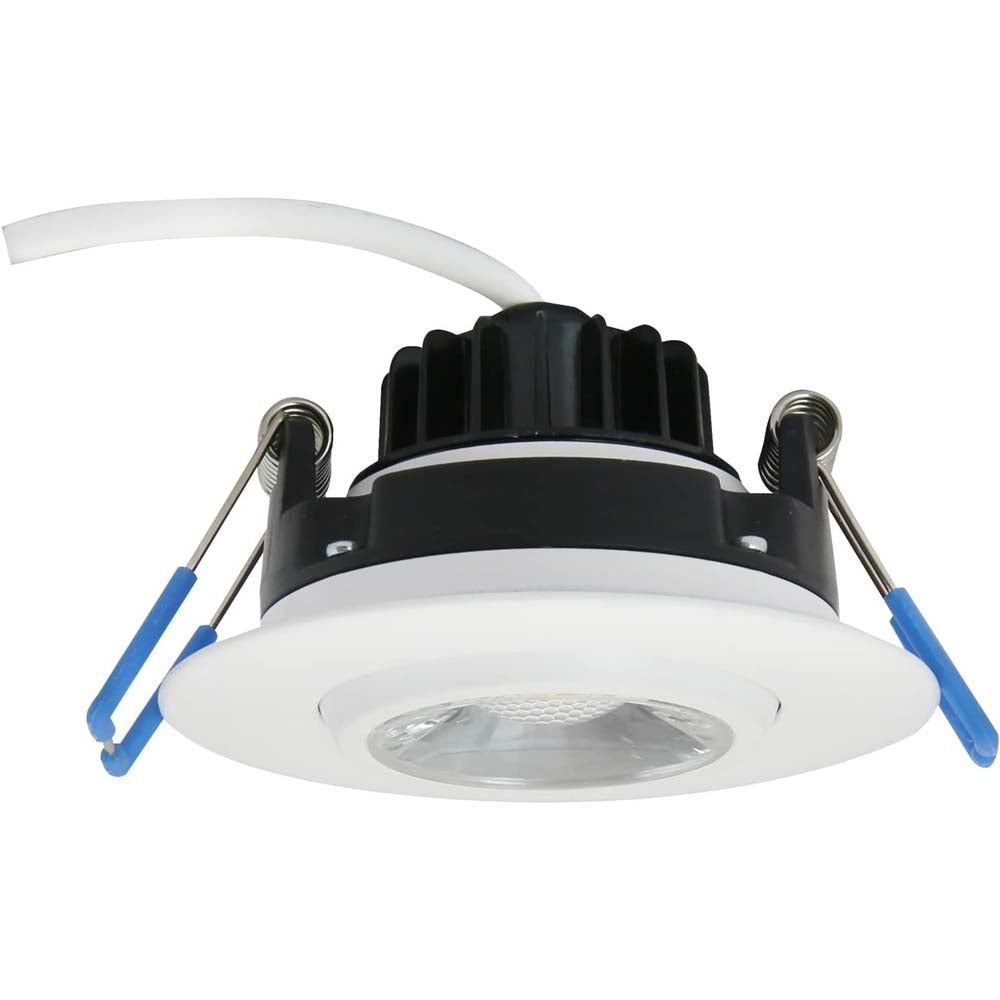 Sunlite 3-In 8w Round Gimbal w/ J-Box Downlight Fixture CCT Selectable Dimmable